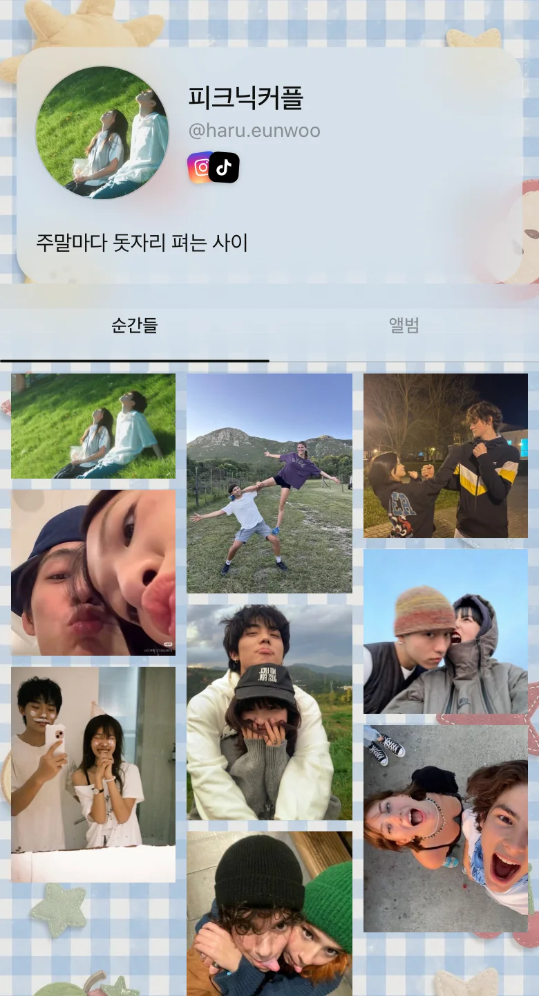 블루 깅엄 그림 테마로 꾸민 피크닉커플의 저장소